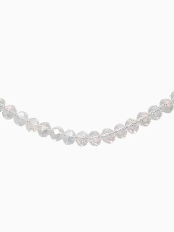 Чокер из бисера &laquo;Хрусталь&raquo;, разноцветный в серебре, 37 см + 5 см доп, цепочка