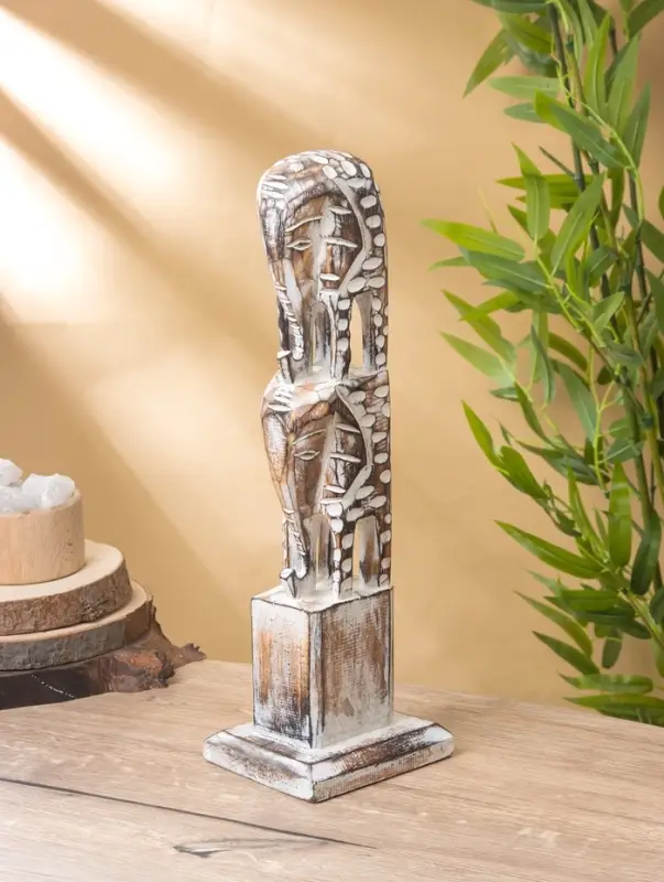 Сувенир "Статуя Слонов" дерево 12х12х38 см