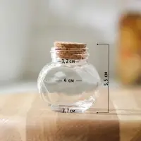 Баночка стеклянная для специй с пробковой крышкой Доляна &laquo;Парфе&raquo;, 50 мл, 4&times;5,4 см