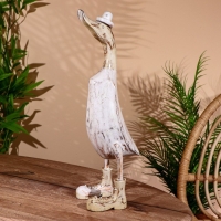 Сувенир "Утка в белом" дерево 45 см