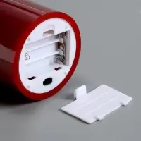 Светодиодная свеча восковая "Глубокий красный", 10x7 см, АААx3 (не в компл.), Т/БЕЛЫЙ