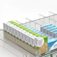 Пластиковый обламывающийся разделитель высотой 30 мм с передним ограничителем 35 мм, L=185-385 мм