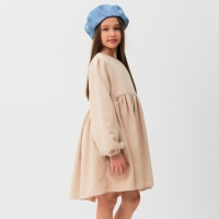 Платье для девочки MINAKU цвет бежевый, размер 140