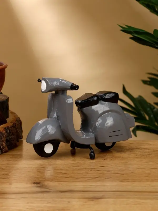 Сувенир "Мопед" дерево 15х9х10 см, цв. серый