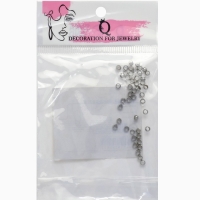 Кримп (зажимная бусина) СМ-355, (набор 50 шт.) 3 мм, цвет серебро