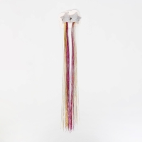 Набор декора для волос «Звезда», на заколке, 2 шт, 40 см, разноцветный Набор декора для волос «Звезда», на заколке, 2 шт, 40 см, разноцветный