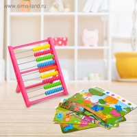 Счёты с обучающими карточками &laquo;Найди и посчитай&raquo;, МИКС