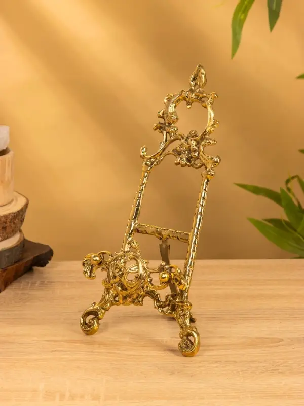 Мини мольберт "Трезубец" латунь 30х14х6 см