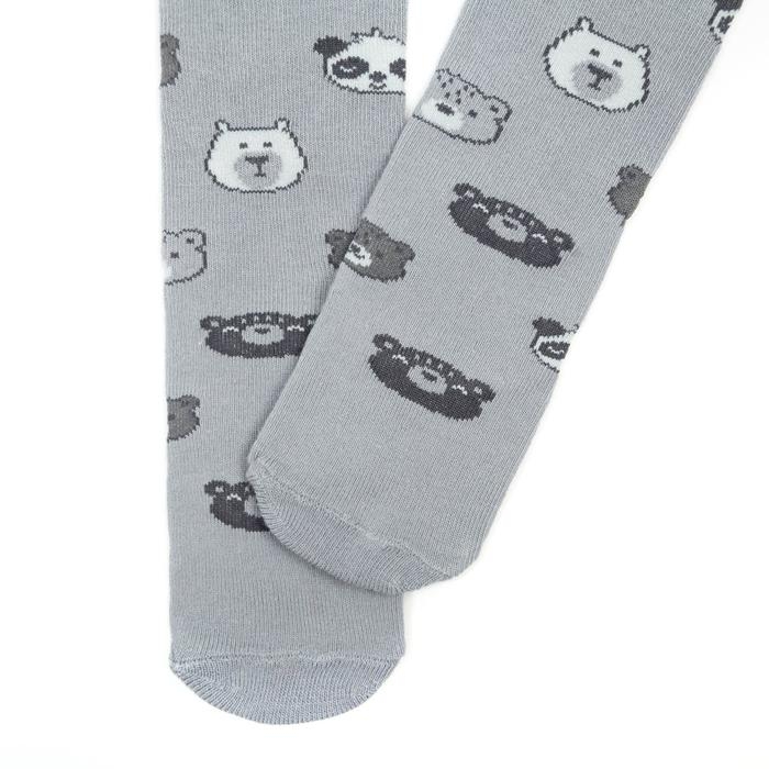 Колготки Крошка Я Колготки Крошка Я "Мишка", серый, рост 68-74 см