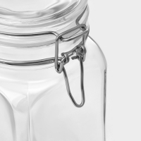 Банка для сыпучих продуктов стеклянная Cremlin 1,3 л, с крышкой