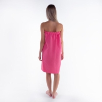 Полотенце банное Этель &laquo;Парео&raquo; с карманом 80*140 см. цв. ягодный, 100% хл, вафля 240 г/м2