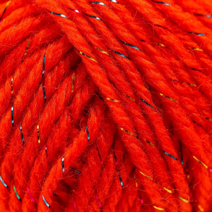 Пряжа 70% акрил, 30% шёлк "Softy Shine" 50 гр 85 м цвет 06 апельсин