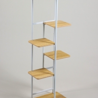 Подставка для цветов Greengo, 6 полок, 36 &times; 23 &times; 106 см, напольная, каркас металл, полки МДФ, белая