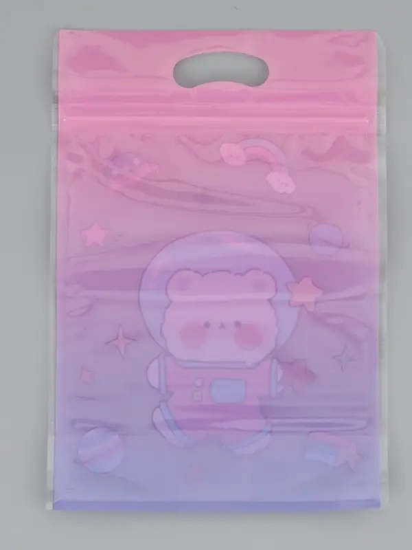 Пакет подарочный, с zip-lock застежкой, "Космическая история", 15х23 &plusmn; 1см МИКС