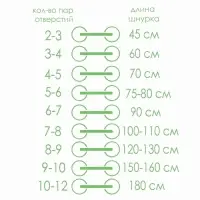 Шнурки для обуви, пара, плоские, со светоотражающей полосой, 10 мм, 110 см, белые