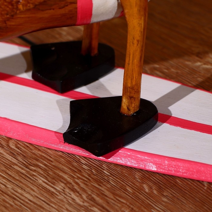 Сувенир "Утка на сёрфе" дерево 40 см