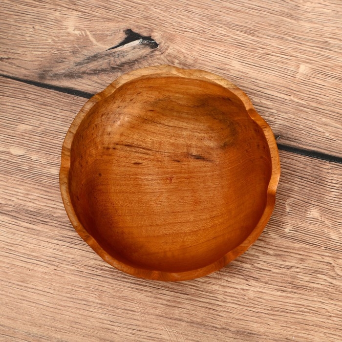 Тарелка 17х17х5 см, тиковое дерево