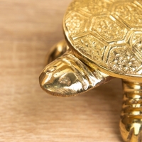 Сувенир-шкатулка "Черепаха в ромбики" латунь 10х6х3 см