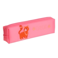Пенал школьный на молнии "Кошечка", МИКС Пенал школьный на молнии "Кошечка", МИКС