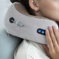 Массажная подушка Luazon LEM-06, 3.7 Вт, 2 вида массажа, ИК-подогрев, АКБ, коричневая Массажная подушка Luazon LEM-06, 3.7 Вт, 2 вида массажа, ИК-подогрев, АКБ, коричневая