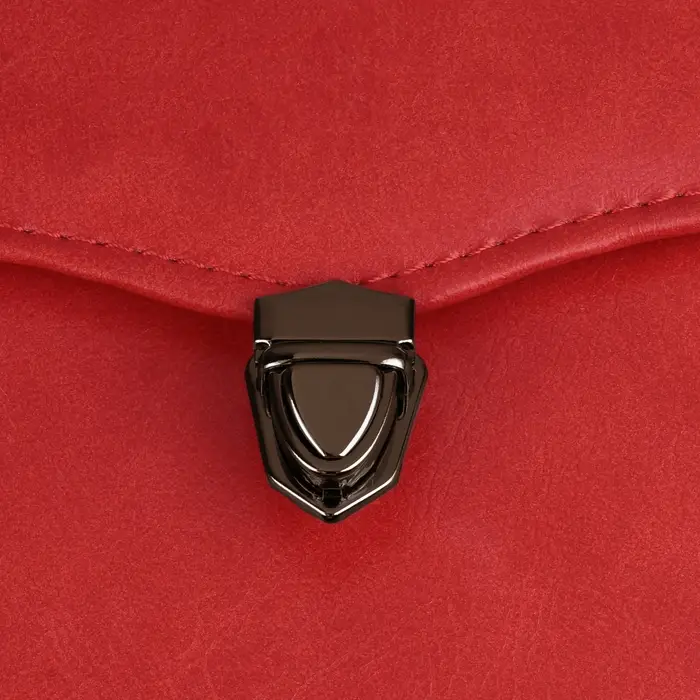 Застёжка для сумки, 3&times;2 см, цвет чёрный никель