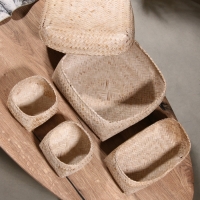 Набор плетеных корзин "Энди" 28.5х28.5х18.5 см