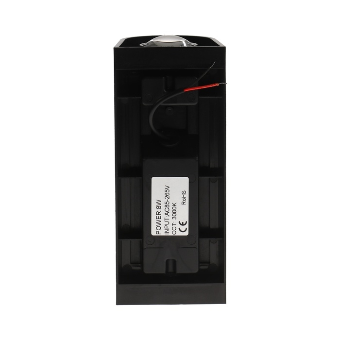 Светильник фасадный &laquo;Лампа&raquo;, FSD-061, 8 Вт, 3000К, IP65, 220 В, пластик, черный