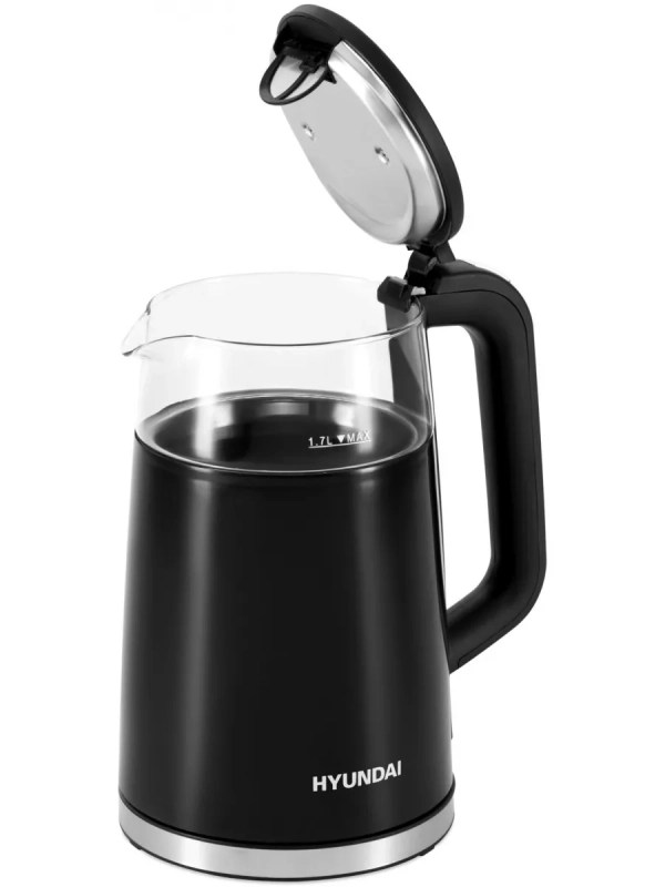 Чайник HYK-G6404 1.7л. 2200Вт черный