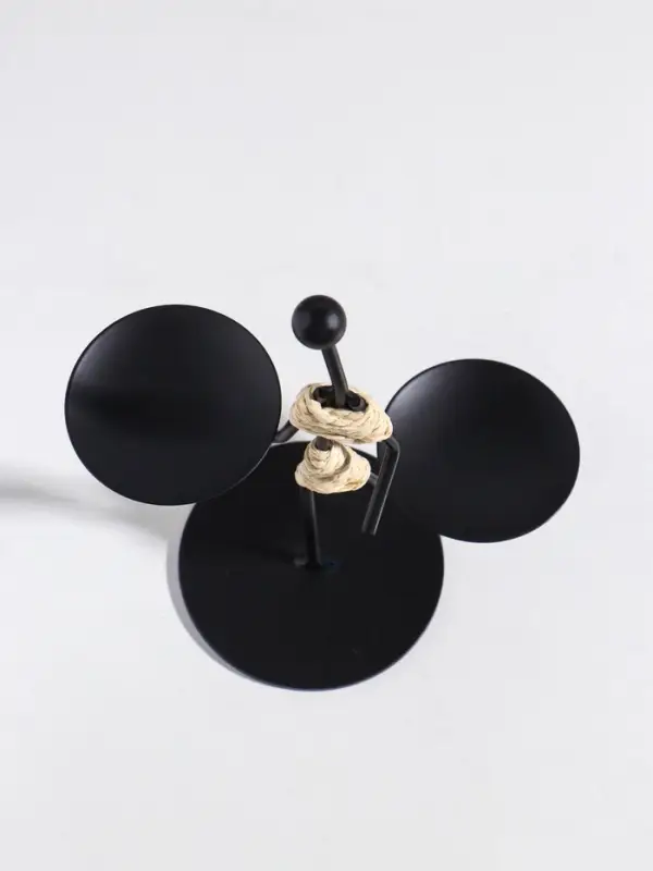 Подсвечник металл на 2 свечи "Абориген жонглёр" d=6 см 16х8х16 см