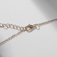 Кулон &laquo;Прелесть&raquo; роза, цветной красно-белый в золоте, 40 см