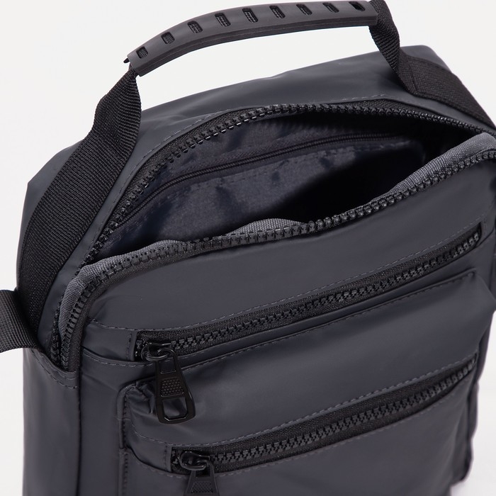 Сумка мужская, цвет серый