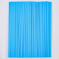 Трубочка для шаров и флагштоков, d=5 мм, цвет голубой, набор 100 шт.