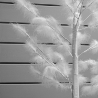 Светодиодное дерево &laquo;Перья&raquo; 1.5 м, 300 LED, постоянное свечение, 220 В, свечение тёплое белое