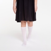 Гольфы детские, цвет белый, размер 16-18