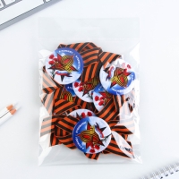 Значок закатной с георгиевской лентой на День Победы &laquo;Я помню! Я горжусь!&raquo;, d = 5,6 см