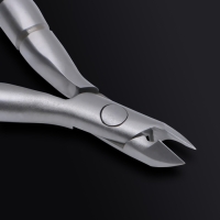 Кусачки маникюрные для кутикулы &laquo;Premium&raquo;, скрытая пружина, 11 см, длина лезвия - 6 мм, цвет серебристый/чёрный