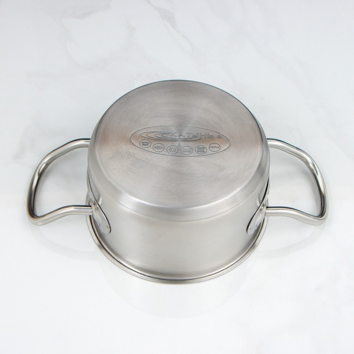 Кастрюля &laquo;Общепит&raquo;, 1 л, d=14 см, капсульное дно, индукция