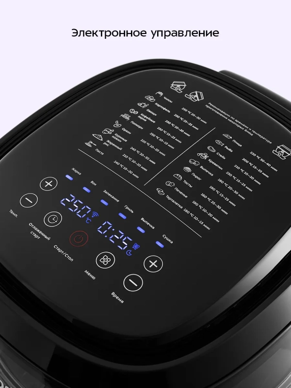 Аэрогриль электрический с чашей КТ-2218 - 5 л - 1400 Вт