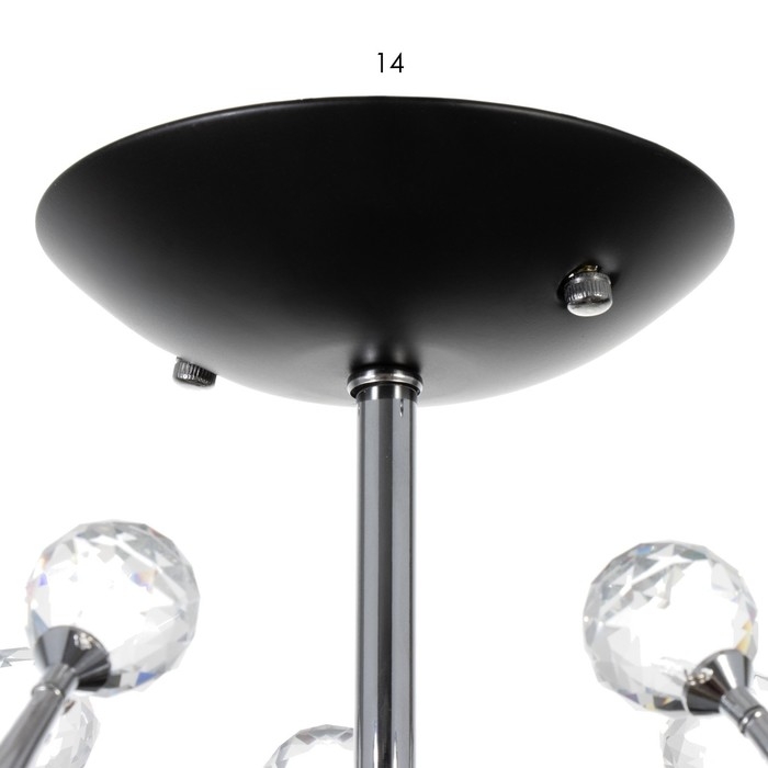 Люстра "Марианна" 5хЕ27 40Вт черный 69х69х32,5см BayerLux