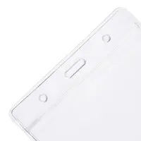 Бейдж горизонтальный 95&times;58 мм, ErichKrause, без держателя, прозрачный