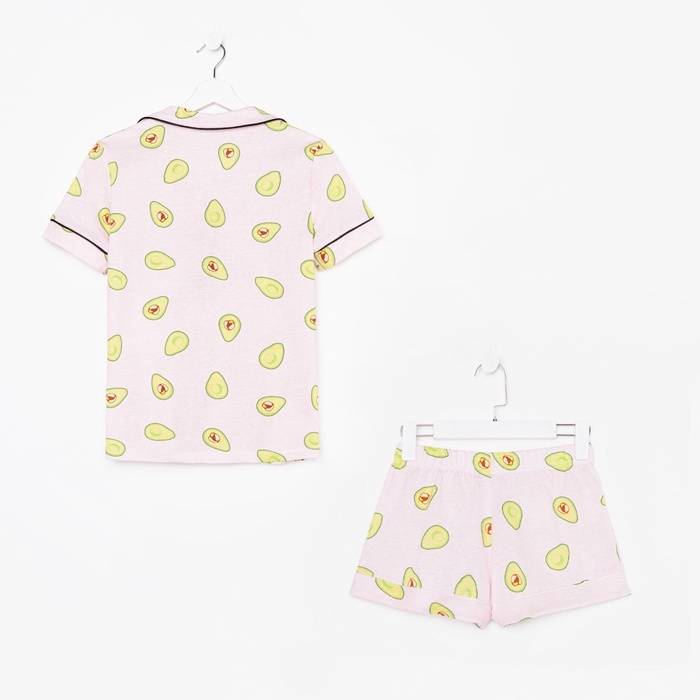 Пижама женская (рубашка и шорты) KAFTAN Avocado р. 48-50, розовый