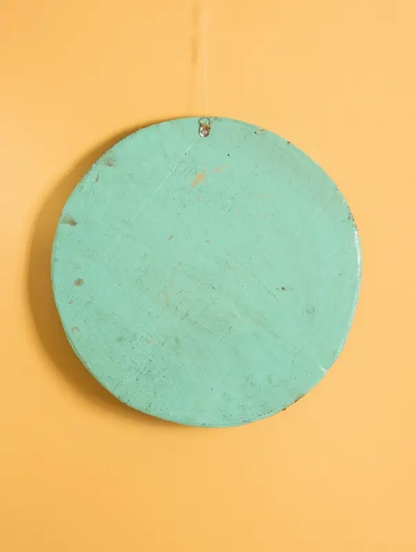 Панно " Мандала" дерево, 30х30х2 см, цв. бирюзовый