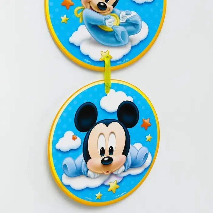 Гирлянда на люверсах &laquo;Мне 1 год&raquo;, длина 140 см, Микки Маус