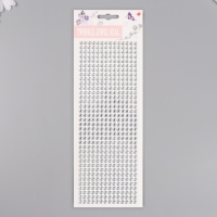 Полубусины самоклеющиеся d 6 мм, серебро Полубусины самоклеющиеся d 6 мм, серебро