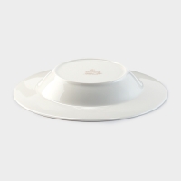 Тарелка глубокая WY Golden rays, d=22 см, фарфор, белая Тарелка глубокая WY Golden rays, d=22 см, фарфор, белая