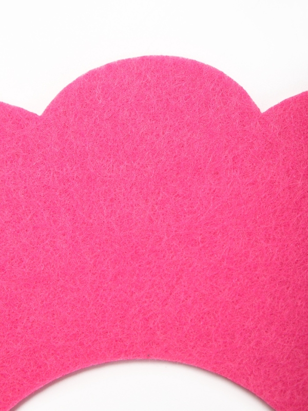 Ветеринарный воротник из фетра "Ромашка", размер S, фуксия