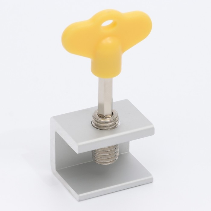 Блокиратор для окон и раздвижных дверей &laquo;Ключик&raquo;, под профиль 16 мм, цвет желтый, Крошка Я