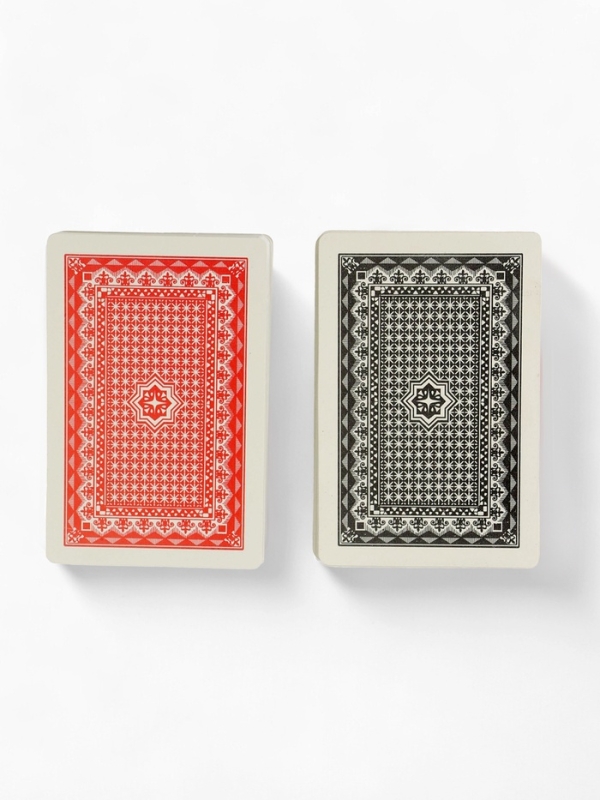 Карты игральные пластиковые 54 шт "Покер", 25 мкм, карта 5.5 х 8.5 см, набор 2 колоды