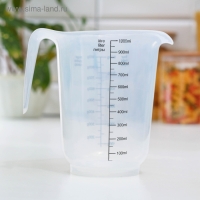 Кувшин мерный, 1 л, цвет прозрачный Кувшин мерный, 1 л, цвет прозрачный