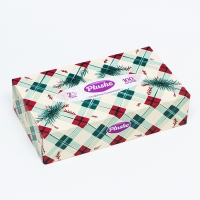 Салфетки бумажные в коробке Plushe, 2 слоя, 100 листов